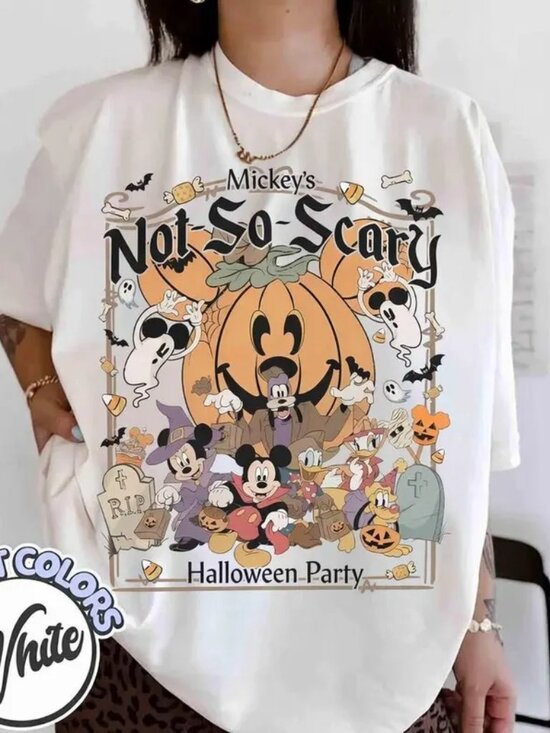 George P Other - Retro Disney Mickey Friends Pumpkin Halloween Shirt, Comfort Colors Not So Scary